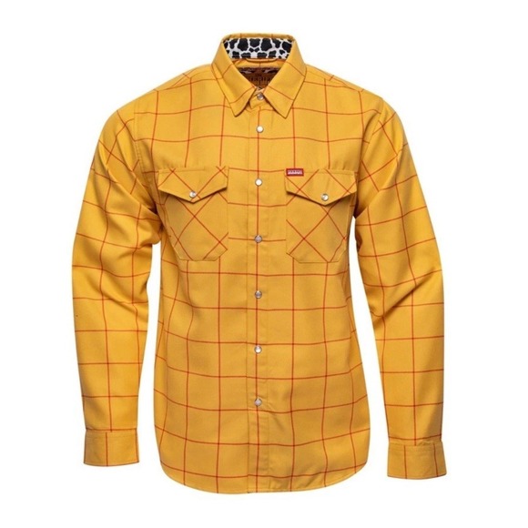 DIXXON Other - Brand New In Bag! Dixxon Flannel Co The Sheriff Disney Pixar Shirt XL